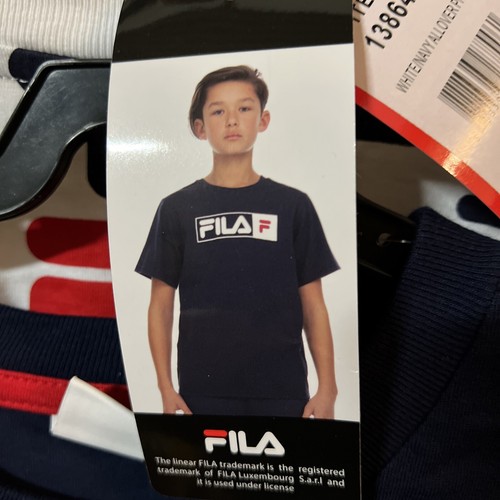FILA boy's NEW t-Shirts 2 pack of different shirts FREE SHIPPING short sleeves - Picture 4 of 12