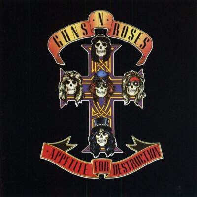 Guns N Roses Appetite for Destruction Music Album Cover Poster Print 12 x 12
