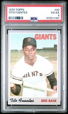 1970 TOPPS #42 TITO FUENTES PSA VG-EX 4