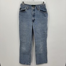 Lauren Ralph Lauren Jeans Straight Leg Solid Light Blue Size 8 Regular Womens