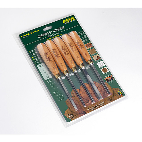 Record Power #50002 5-Piece Essential Carving Tool Collection