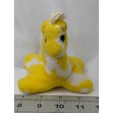 Eden Yellow Giraffe Plush Rattle 5 Inch Vintage Stuffed Animal Toy