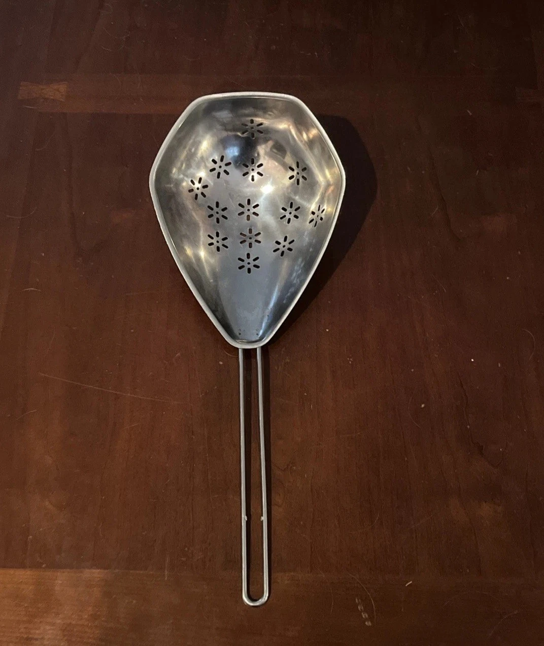 Stainless Steel Colander Handle 17" Strainer Dipper Scoop pasta Restaurant Large