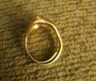 Antique C&C Clark & Coombs 1/20K 10K G.F. Red Stone Ring Size 10 Adjustable — photo 4