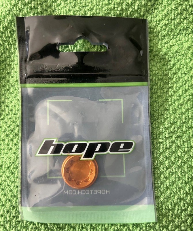 Hope X2 Orange Bore cap
