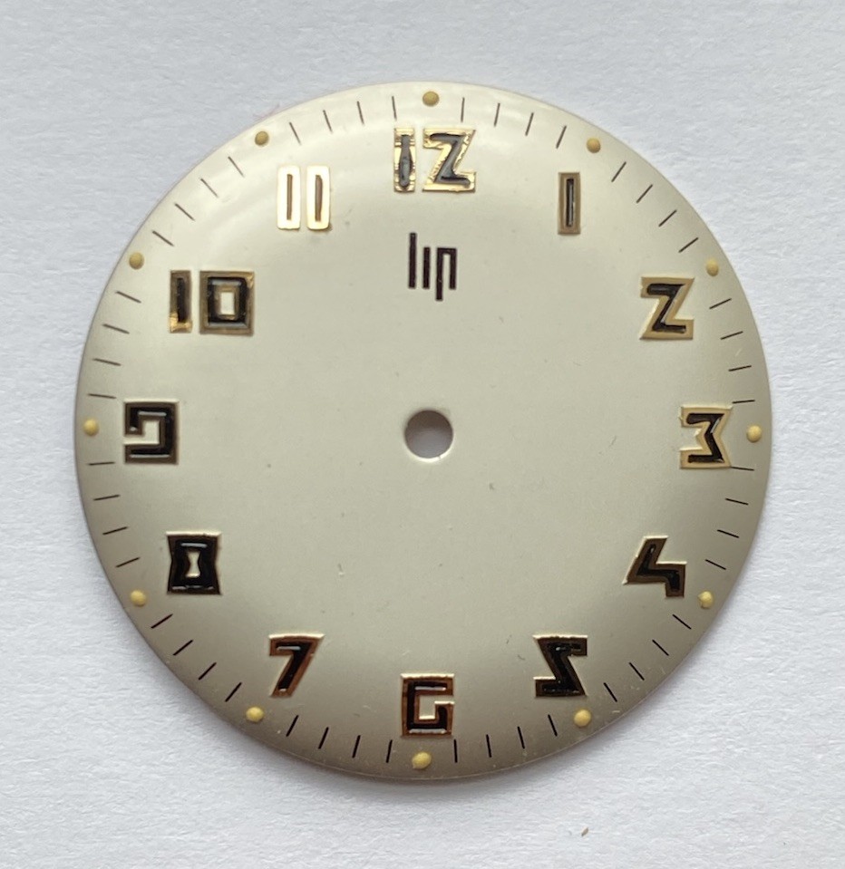 Cadran de montre Lip mécanique R016 diamètre 28,4 mm pour réparation horlogère vintage