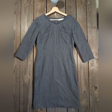 Carolina Herrera Charcoal Sheath Dress XS/S