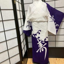 9062 Japanese Yukata Womens Vintage Fabric Cotton Robe Kimono Traditional