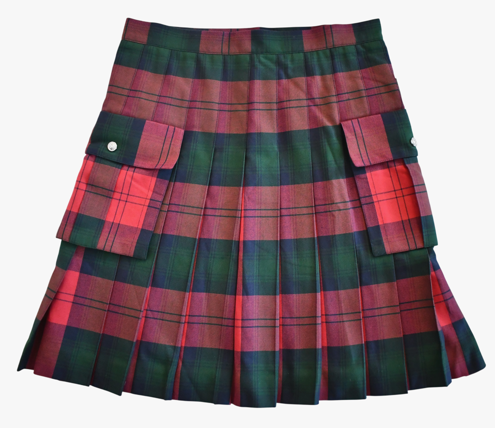 NEW VERSUS VERSACE Plaid Cotton Flannel KILT Style Men's SKIRT IT-44 W-30" image 10