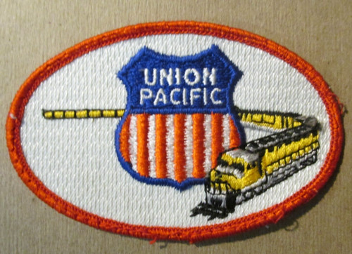 UNION PACIFIC RAILROAD PATCH COLLECTIBLE TRAIN SOUVENIR USED OMAHA NEBRASKA UPRR