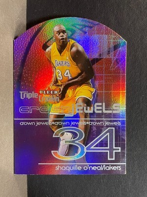 2000-01 Fleer Triple Crown Shaquille O'Neal Jewels #5 CJ Lakers