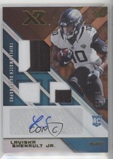 2020 Panini XR Rookie Triple Swatch Orange /25 Laviska Shenault Jr Auto 0h3t