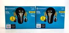 3 PACK Ecosmart A15 Dimmable Vintage Style Edison LED Bulbs 60 W Equivalent