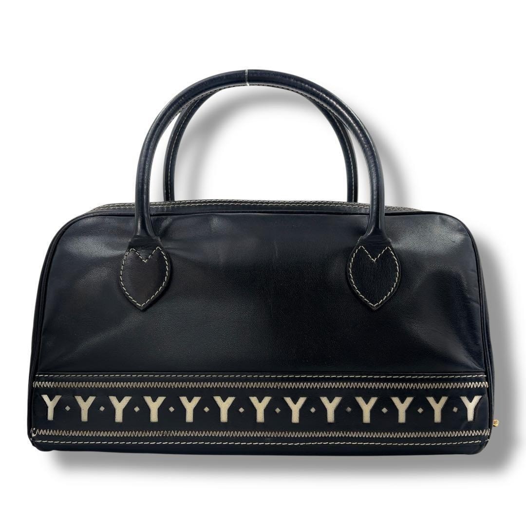 Yves Saint Laurent 2WAY spalla pelle motivo Y pelle di vitello 7 4 * 12 5 * 6 2 pollici