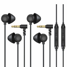 Sleep Earbuds, 2 Pairs Soft Comfortable in-Ear Earphones with Mic-Low Profile...