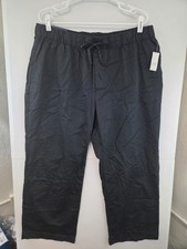 Gap Women's XL Black Mid Rise Easy Twill Pants NWT 49.99