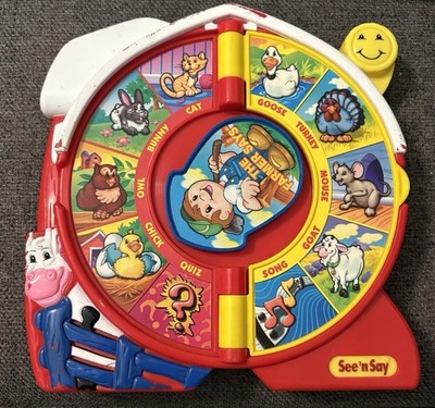 Mattel 2003 Flip See N' Say The Farmer Says Farm Animal Sounds TESTED Working