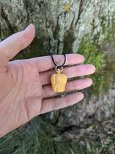 Yellow Pumpkin Necklace Halloween Jewelry Fall Jewelry Teacher Gift Little