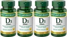 Nature's Bounty Vitamin D3 2000 IU Softgels 150 ea Pack of 4 150