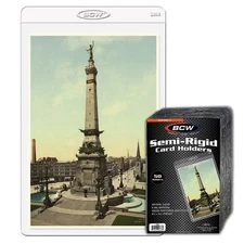 Pack of 50 BCW Semi Rigid 4x6 Photo Card / Postcard Holders sleeves