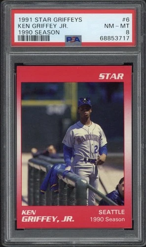 1991 Star Ken Griffey Jr. 1990 Season #6 PSA 8 NM-MT HOF Seattle Mariners