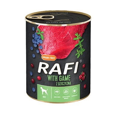 5902921305002 Dolina Noteci Rafi Nassfutter für Hunde mit Wildfleisch - 800g DOL
