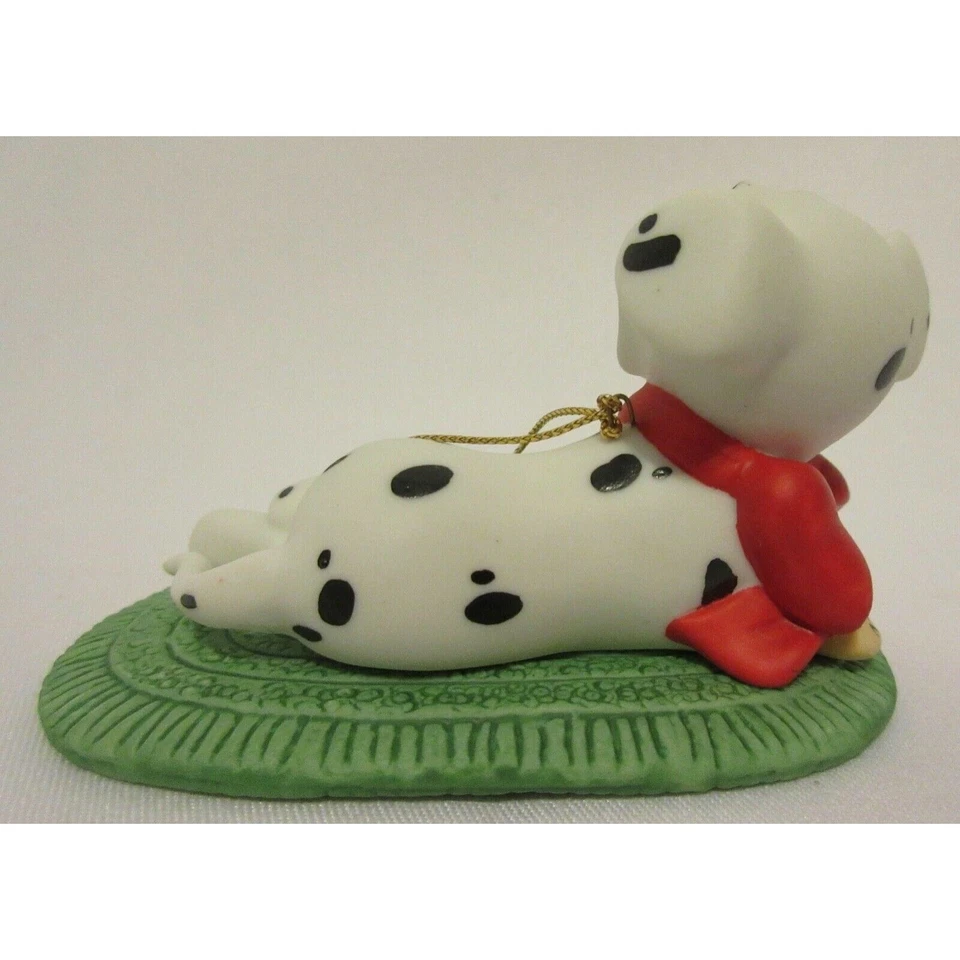 101 Dálmatas Cachorro Ornamento Anual Escolástico Porcelana Grolier Disney 1998 Foto 4 de 4