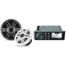 Fusion MS-RA70 Source Unit w/ Clarion CMSP-651-SWG Premium 6.5-inch Coaxial M...