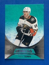 2021-22 Upper Deck Credentials Teal #42 Troy Terry Anaheim Ducks #/399