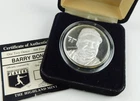 Highland Mint Barry Bonds MLB Baseball Proof 1 Oz 999 Silver Round OGP C4154