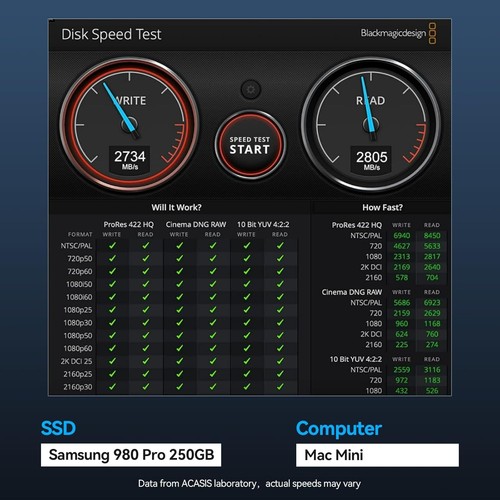 SSD-Gehäuse ACASIS 40 Gbit/s M.2 NVMe Aluminiumlegierung - Afbeelding 2 van 9