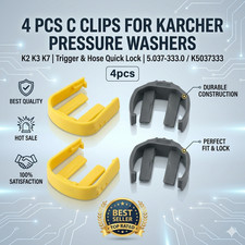 4 Pcs C Clips For Karcher K2 K3 K7 Pressure W...