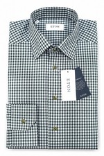 Men ETON Button Under Collar Shirt Slim Fit Size 39 15.5