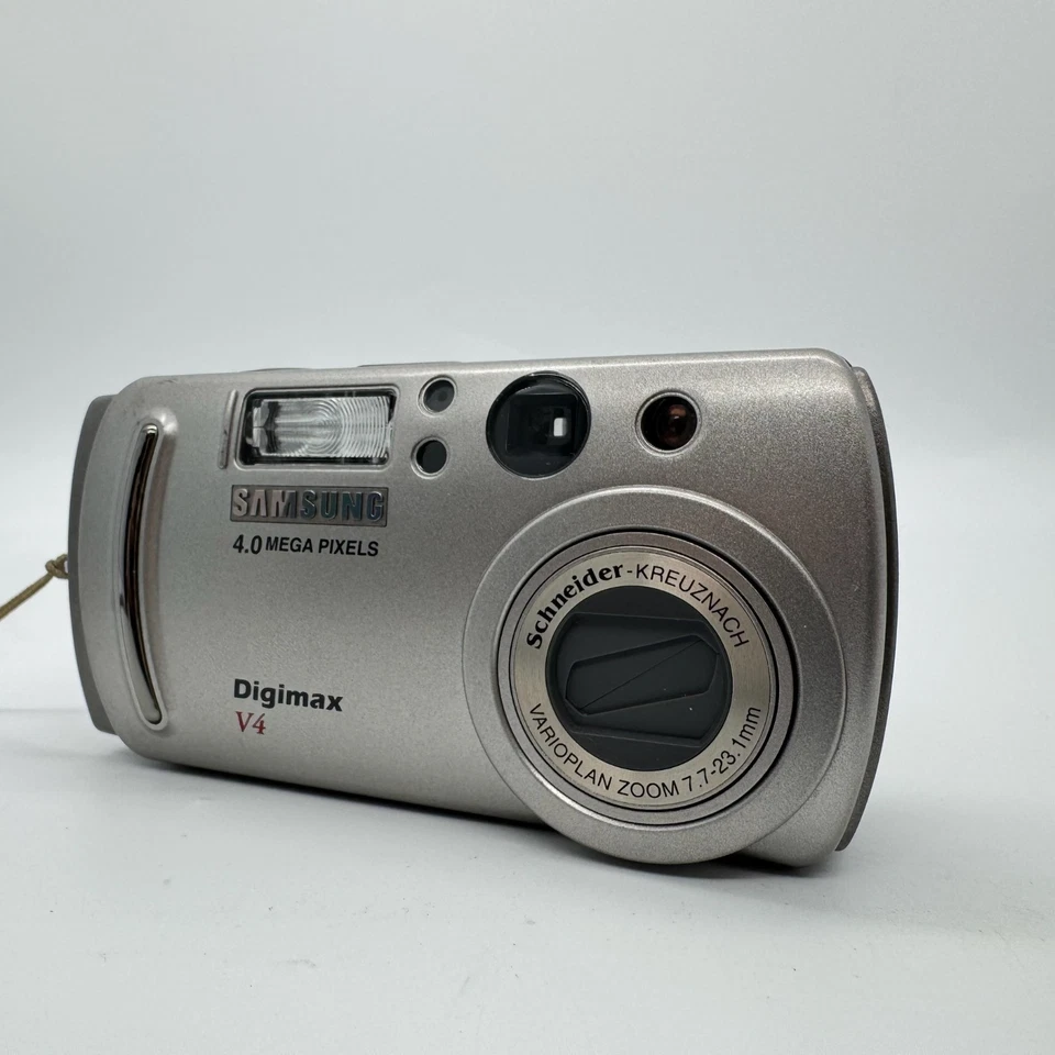 Samsung Digimax V4 Digital Camera Compact 4MP 3x Zoom with Case Tested Working - Image 2 of 4