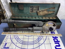 Burndy High Press Y 35 Hydraulic Hand Crimpers With Case And U168 Die