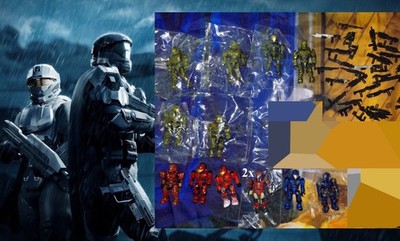 15 HALO HEIRESS Celebrity Mega Construx Elite Red Gold Spartans Mix Marines UNSC