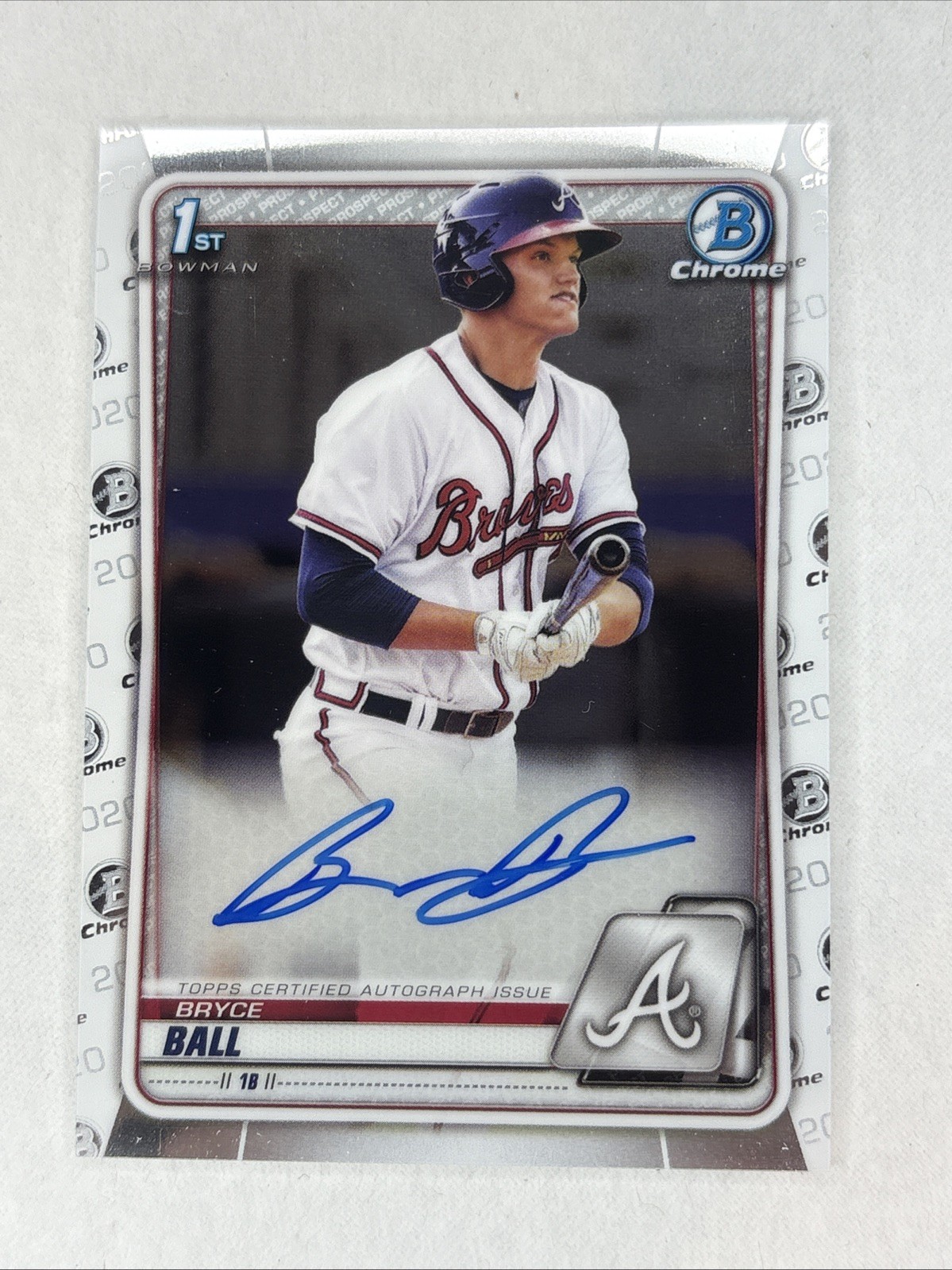 2020 Bowman Chrome Bryce Ball 1st Bowman Auto Autograph mint  Braves Cubs