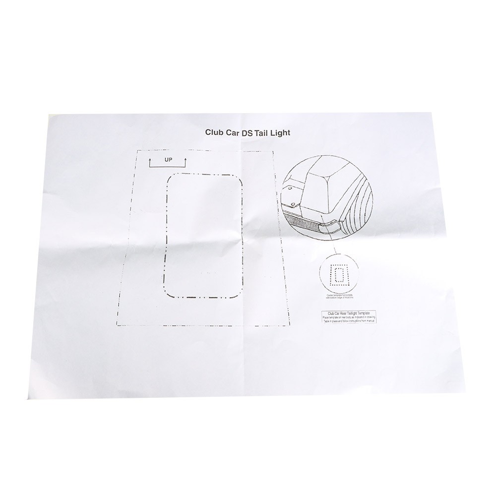 For Club Car DS 93+ G&E LED Light Kit Adjustable Headlights / Tail Lights