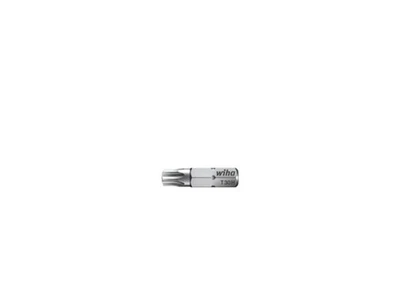 WIHA Embout TORX T10H avec trou de sécurité, 25 mm standard, connexion 1/4 - Photo 1/2