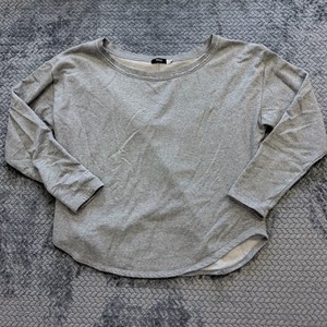 BDG Urban Outfitters Gray Oversized French Terry Boat Neck Sweatshirt Size L