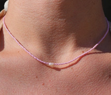 Handmade pearl necklace with sterling silver and premium beads free shipping AU