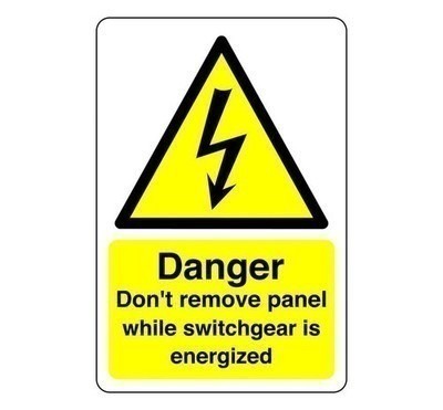 Gefahr nicht entfernen Panel Schild PVC Aufkleber Dibond