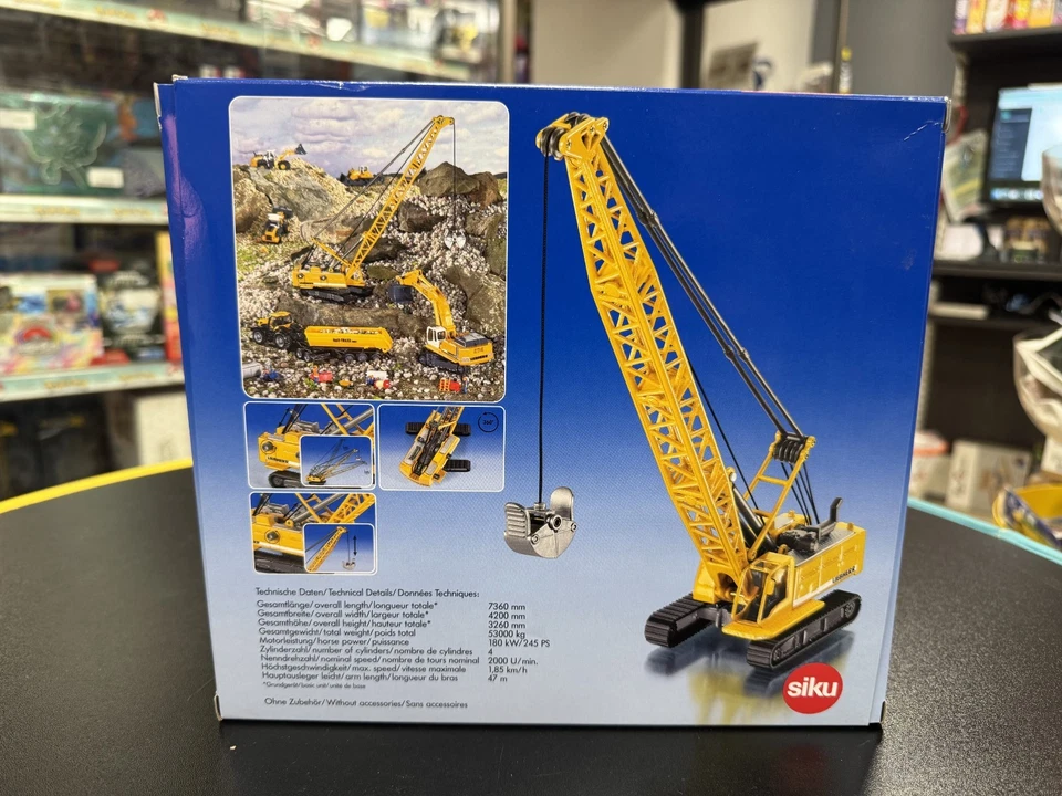 SIKU SUPER 1891 - modellino 1:87 - ESCAVATORE A CAVO LIEBHERR - NUOVO -SIGILLATO - Immagine 3 di 4