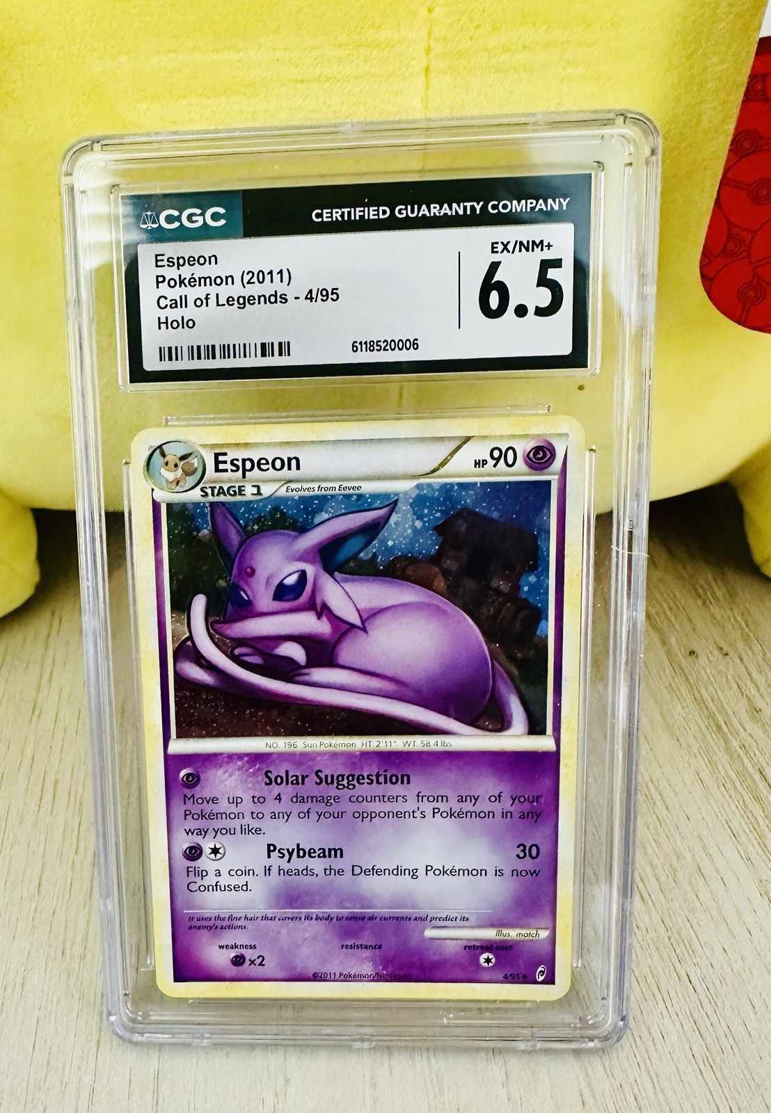 Pokemon Espeon - Call of Legends - 2011 - 4/95 - Holo