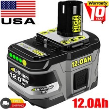 12.0Ah 18Volt For RYOBI P108 18V For One Plus High Capacity Lithium Ion Battery