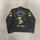 True Vintage 1960s Vietnam War Military Souvenir Jacket Large