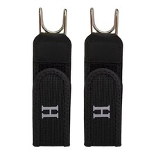 2PCS Tactical Metal Hook Elastic Belt Buckle-Less Invisible Waist Belt Closure