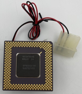 Intel Pentium 166 BP80502166 SU072/VSS Vintage Gold CPU