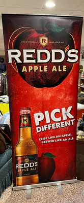 Redds Apple Ale Retractable Vinyl Sign