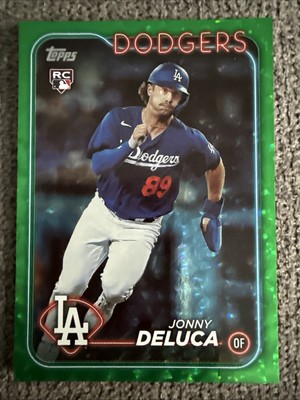 2024 Topps Series 1 - Jonny Deluca #233 Green Crackle Foil /499 (RC)